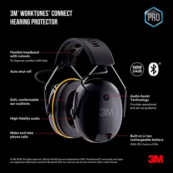3M Work-Tunes – Bluetooth & Hi-Fi Ljudkvalitet - Bild 2