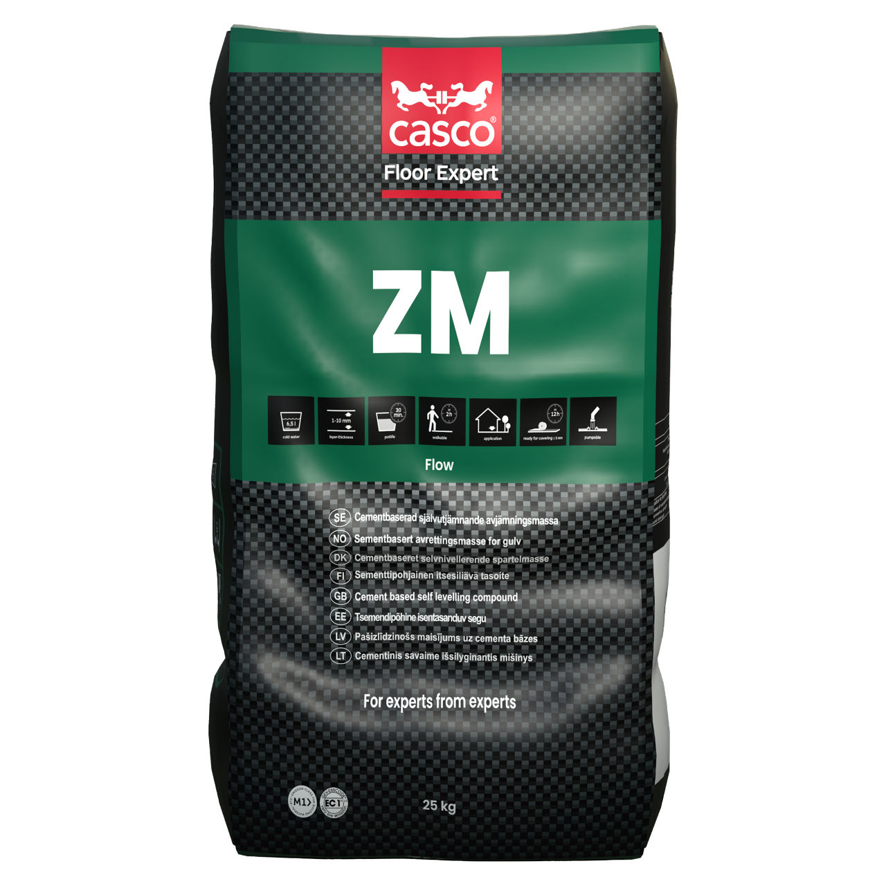 collab-zm-25-kg-00315001 Casco® ZM – Självutjämnande golvspackel 1–10 mm - Bild 1