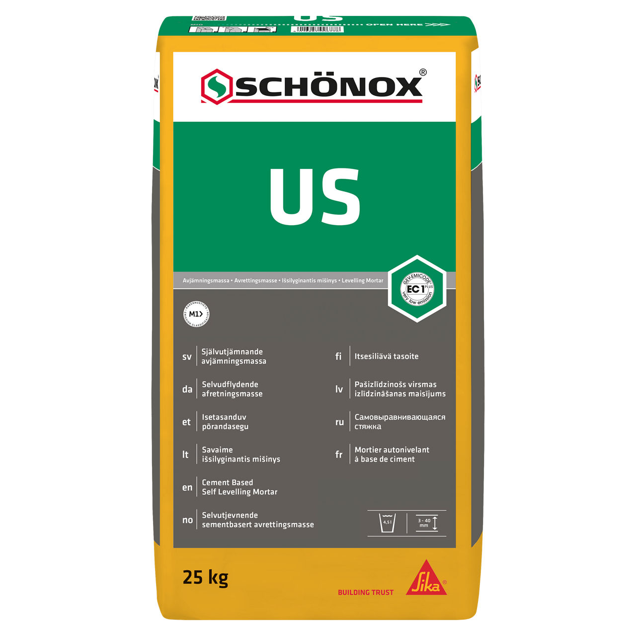 se-02-sv-SE-Schönox-US-25-kg-1x1-00563073 SCHÖNOX US – Snabbhärdande avjämningsmassa - Bild 1