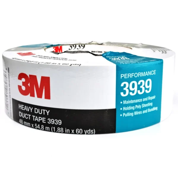3M Heavy-Duty Vävtejp 3939 – Industriklass Silvertejp 48mm x 55m