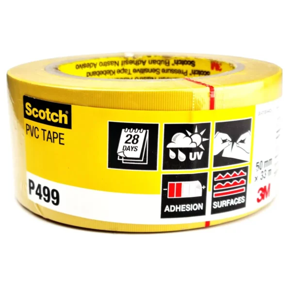 3M Scotch Skyddstejp P499 – PVC Skyddstejp 50mm x 33m